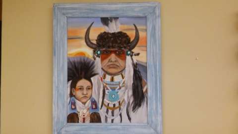 Native American Father and Son