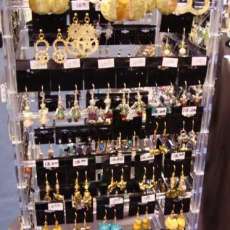 Earrings, soldered, texturized and stamped