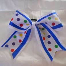 Polka Dot Cheer Bow