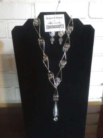 Celtic necklace & earrings set