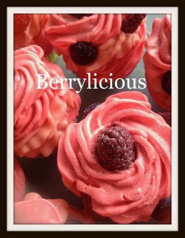 Berry cup cake soap
