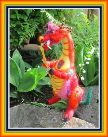 flute playing dragon
