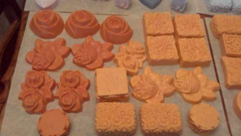 Rose scented soap