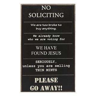 No Soliciting!
