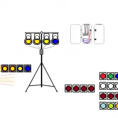 Floor Standing 6S PixelPARs