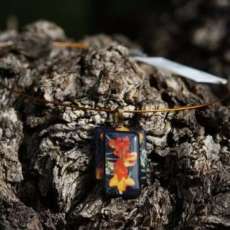 Orange Lily Necklace