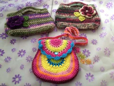 More Crocheted Handbags