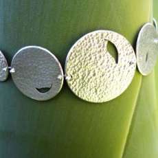 Falling Leaves Recycled Silver Bracelet