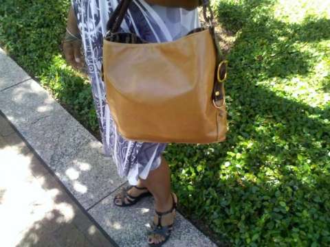Caramel Leather Handbag
