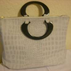 Leather alligator Embossed Tote