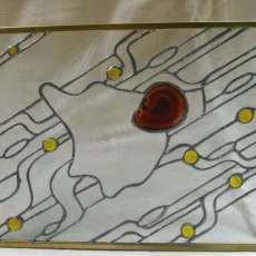 Freeform Stained Glass with Geode