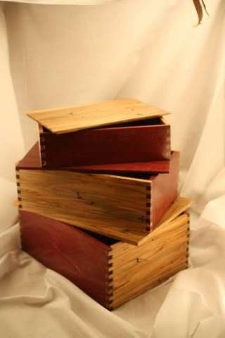 Ambrosia Maple & Purpleheart Keepsake Boxes