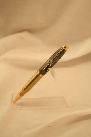 Genuine .308 Cartridge & Shredded $100 Bills Pen