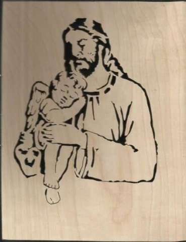 Jesus with Baby Angel