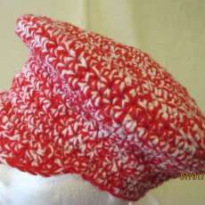 Red & White Messenger Cap