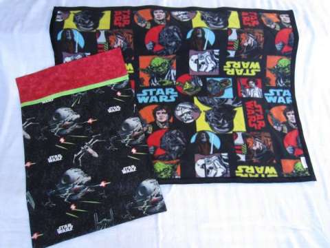 Star Wars blanket and pillowcases