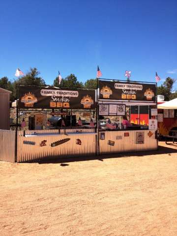Set up at payson Rodeo 2013