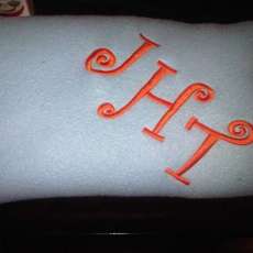 Monogrammed Blanket