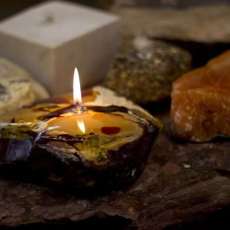 Mookite Stone Oil Lamp