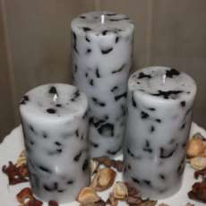 Black Marbled Pillar Collection