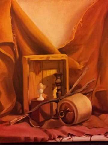 Original oil painting still life