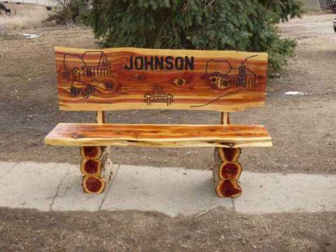 Custom Cedar Bench