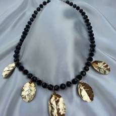 Brass Leaves necklace