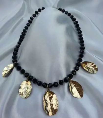 Brass Leaves necklace