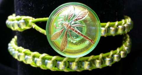 green button bracelet