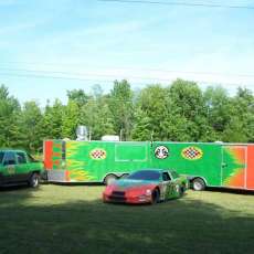 Simulator with trailer