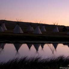 Teepees On The Lake