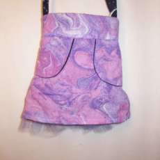 purple tule purse