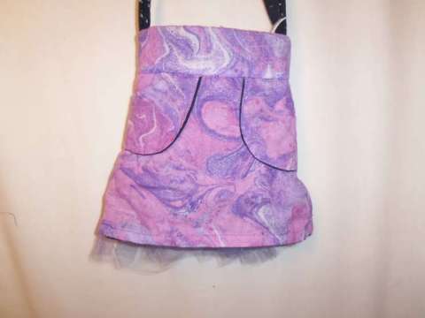 purple tule purse