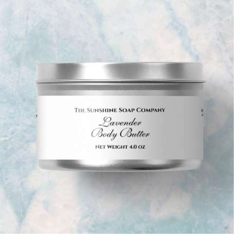 Simple White Cosmetics Jar Label