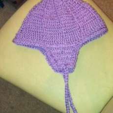 Lavender Earflap Hat