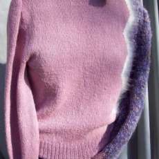 Hand knit womans sweater