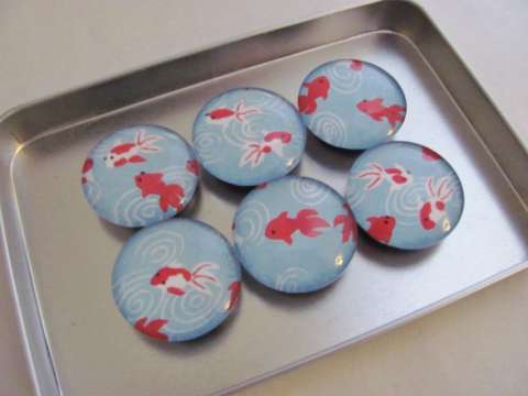 Koi Pond Pins and Magnets