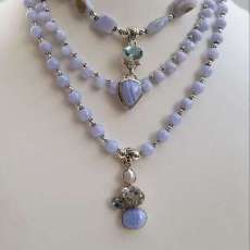 Blue Lace Agate Semi-Precious Gemstones