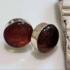 Amber Gemstone Post Earrings