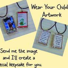 Custom soldered silver art under glass