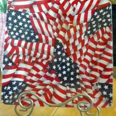 This plate is perfect for anyone in the military or celebrating the 4th of July!