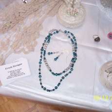Turquoise and silver necklace