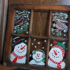 window snowmen