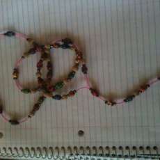 hand made rosary out of palms