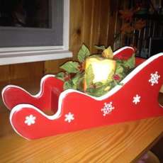 Hand Craft Center Piece Sleighs