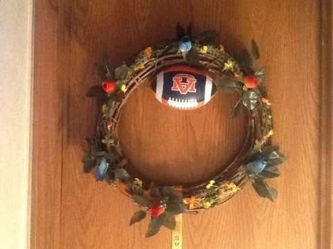 Auburn wreath