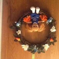 Florida gators wreath