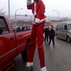 Stilted Santa