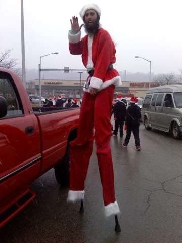 Stilted Santa