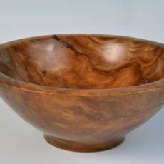 Elm burl bowl